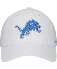 Men's '47 Brand White Detroit Lions Clean Up Adjustable Hat