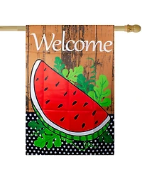 Northlight Welcome Watermelon Slice Spring Outdoor House Flag 28" x 40"
