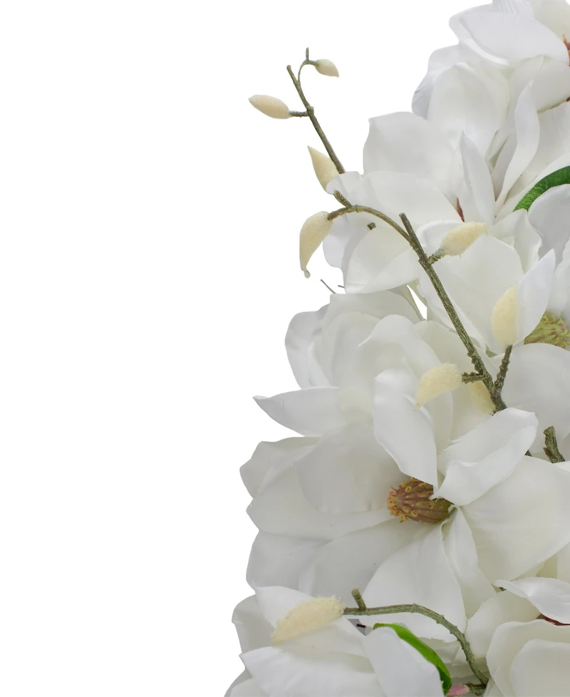 Northlight Magnolias Artificial Spring Wreath - 24" Unlit