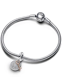 Pandora Two-Tone Key To Happiness Double Dangle Charm