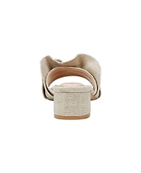 Bandolino Women's Rista Ruffle Detail Dress Slide Sandals