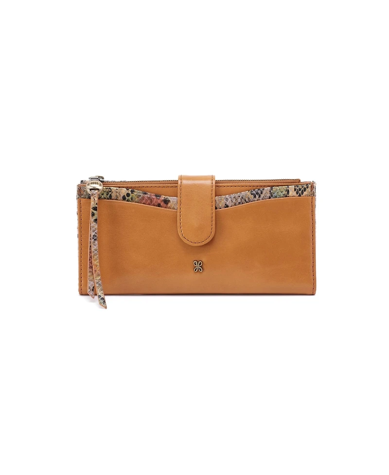 Hobo Max Continental Wallet - Blue Stone