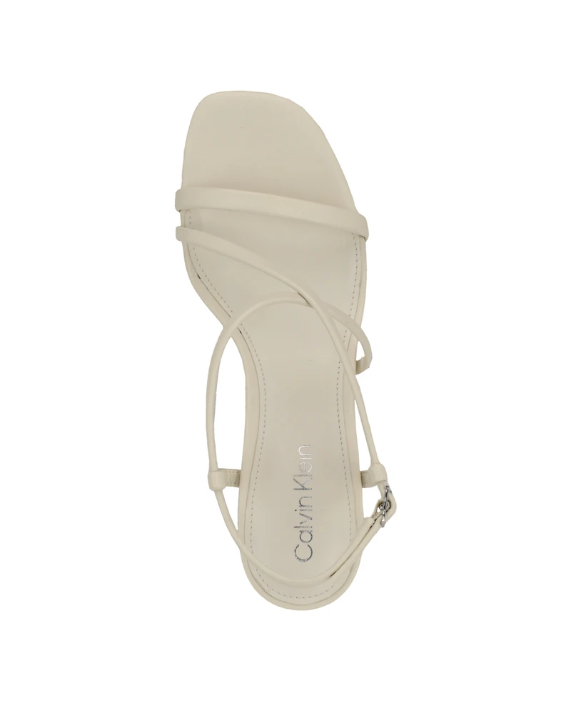 Calvin Klein Women's Ishaya Strappy Low Stiletto Sandals
