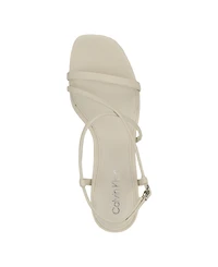 Calvin Klein Women's Ishaya Strappy Low Stiletto Sandals