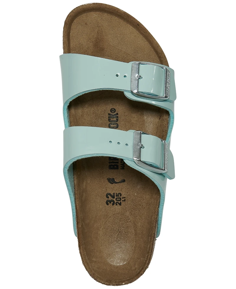 Birkenstock Little Girls Arizona Birko-Flor Patent Sandals from Finish Line