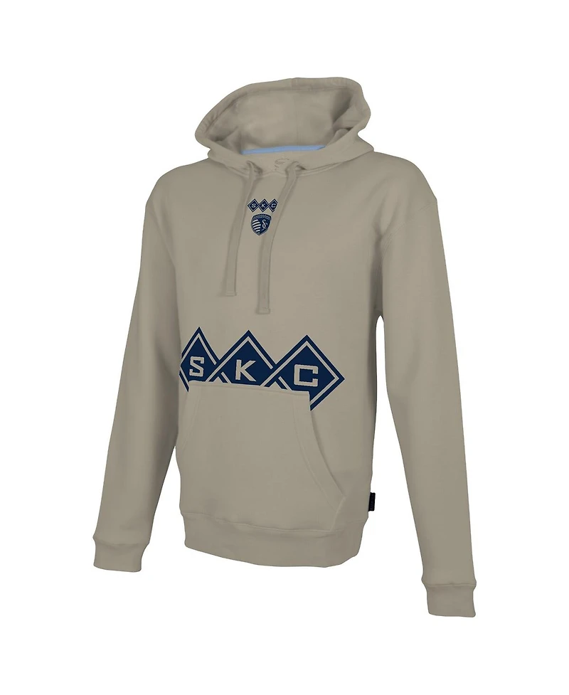 Men's Stadium Essentials Tan Sporting Kansas City Status Pullover Hoodie