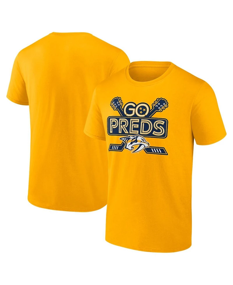 Men's Fanatics Gold Nashville Predators Local T-shirt