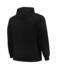 Men's Mitchell & Ness Black Chicago Bulls Hardwood Classics Big and Tall Pullover Hoodie