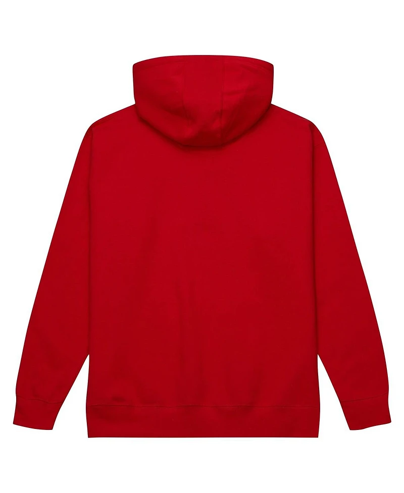 Men's Mitchell & Ness x Tats Cru Red Chicago Bulls Hardwood Classics Brick Pullover Hoodie
