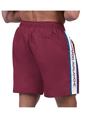 Men's G-iii Sports by Carl Banks Burgundy Colorado Avalanche Streamline Volley Swim Trunks