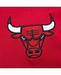 Men's Mitchell & Ness Red Distressed Chicago Bulls Hardwood Classics Team Og 2.0 Premium Vintage-Like Logo T-shirt