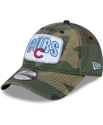 Men's New Era Camo Chicago Cubs Gameday 9FORTY Adjustable Hat
