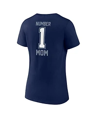 Women's Fanatics Navy Dallas Cowboys Mother's Day V-Neck T-shirt