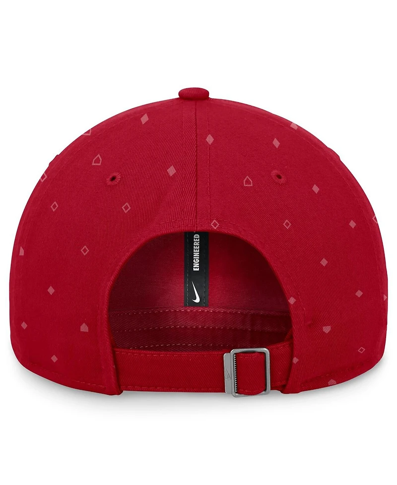Men's Nike Red St. Louis Cardinals Primetime Print Club Adjustable Hat