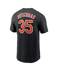 Men's Nike Adley Rutschman Black Baltimore Orioles Fuse Name and Number T-shirt