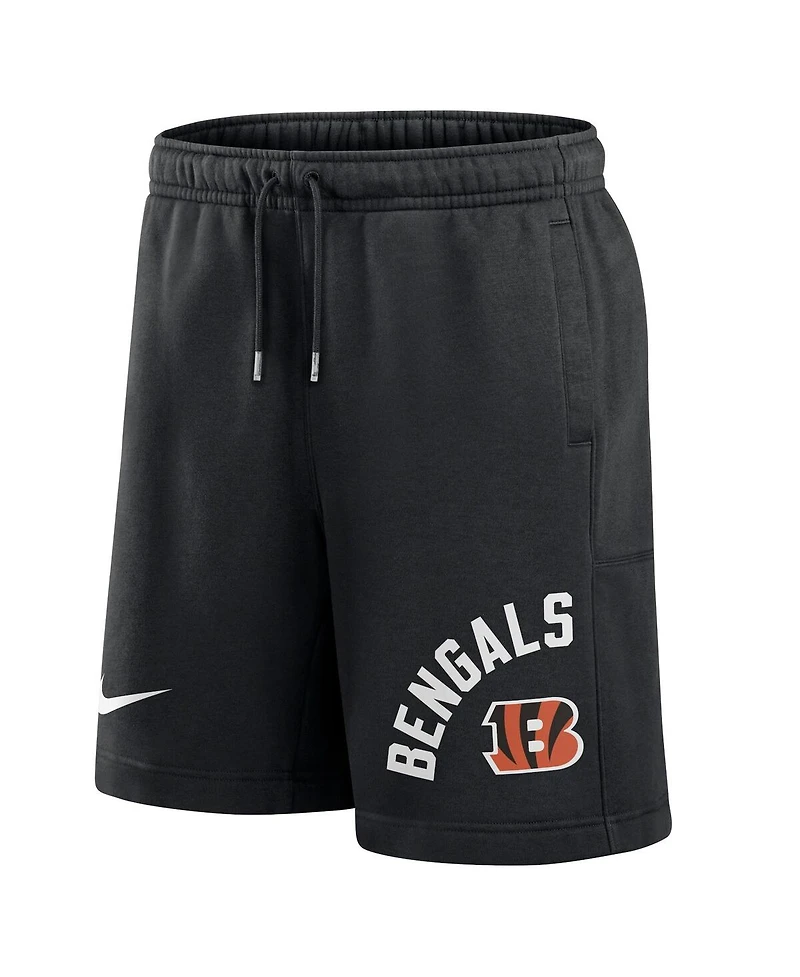 Men's Nike Black Cincinnati Bengals Arched Kicker Shorts
