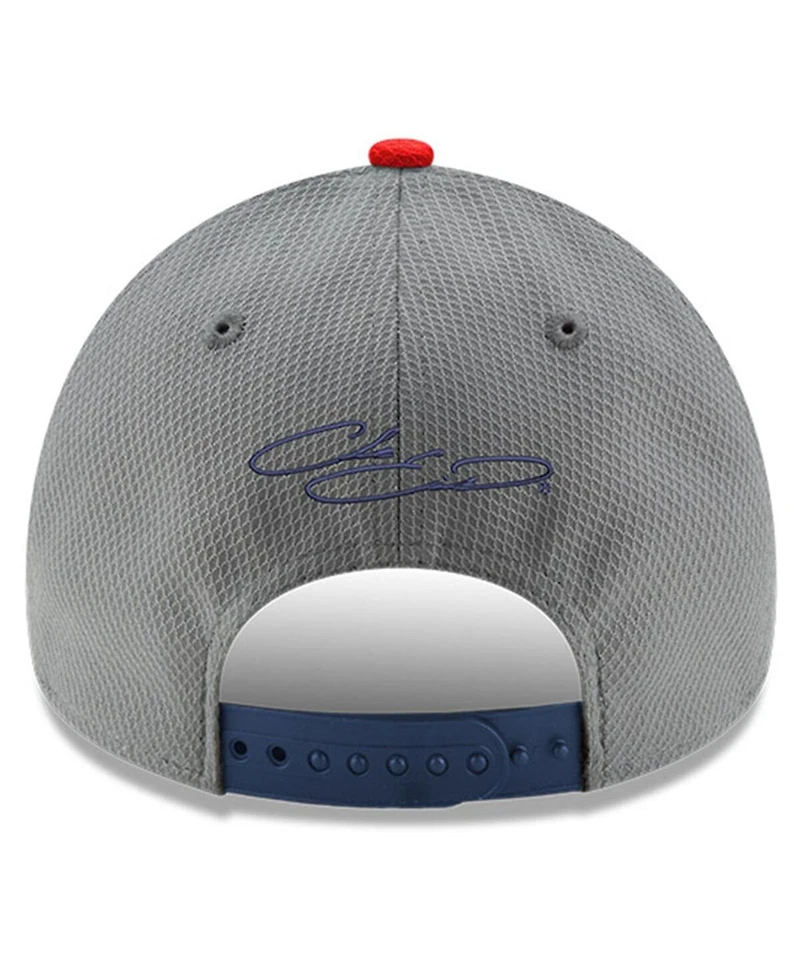 Men's New Era Gray, Navy Chase Elliott Salute 9FORTY Adjustable Hat