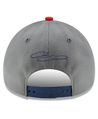 Men's New Era Gray, Navy Chase Elliott Salute 9FORTY Adjustable Hat