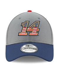 Men's New Era Gray, Navy Chase Briscoe Salute 9FORTY Adjustable Hat