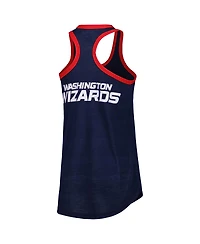 Women's G-iii 4Her by Carl Banks Navy Washington Wizards Showdown Scoop-Neck Racerback Tank Top