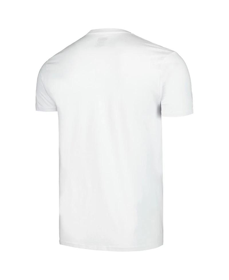 Men's White John Wayne Black & White Photo Graphic T-shirt