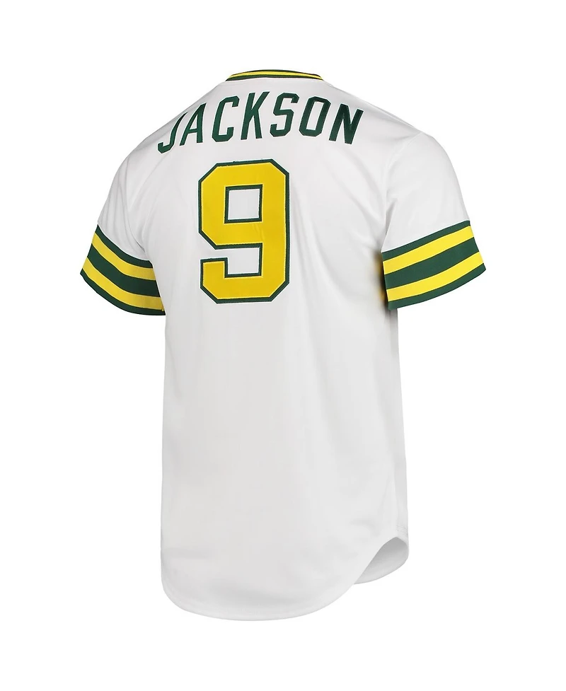 Men's Mitchell & Ness Reggie Jackson White Oakland Athletics 1972 Cooperstown Collection Authentic Jersey