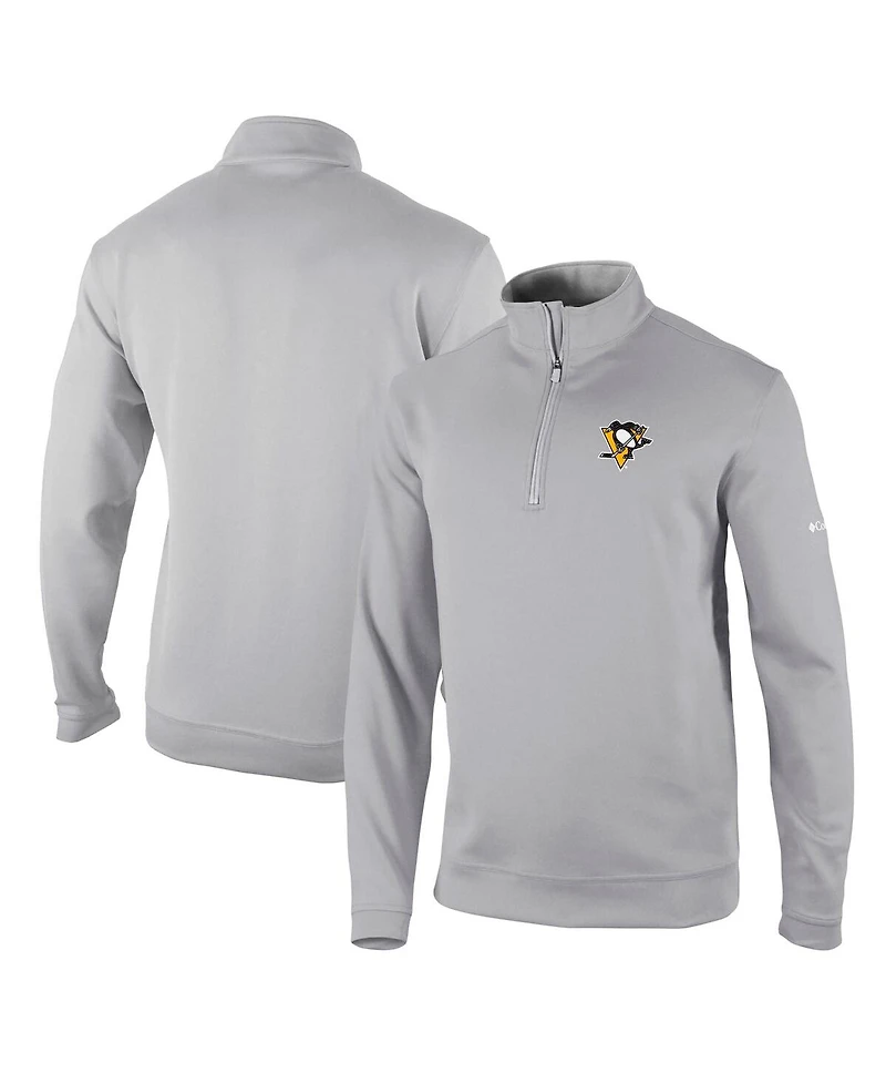 Men's Columbia Gray Pittsburgh Penguins Wickham Hills Omni-Wick Quarter-Zip Jacket