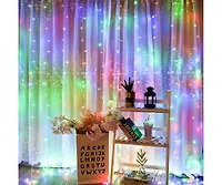 Twinkle Star Curtain String Lights 8 Modes Fairy Hanging for Home Decor 6.6FT x 9.8FT