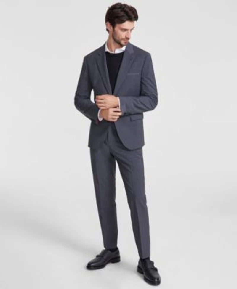 Hugo By Hugo Boss Mens Modern Fit Wool Blend Suit
