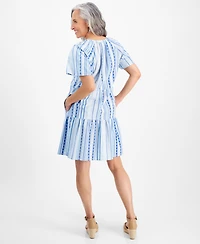 Style & Co Petite Tiered Dress, Created for Macy's