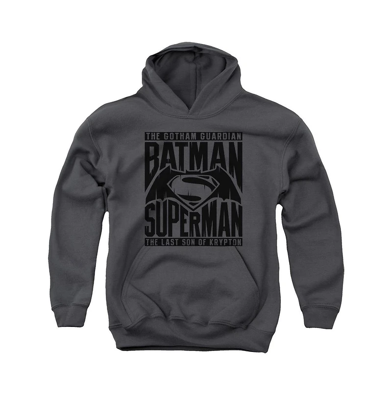 Batman V Superman Youth Title Fight Pull Over Hoodie / Hooded Sweatshirt