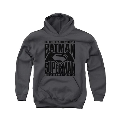 Batman V Superman Youth Title Fight Pull Over Hoodie / Hooded Sweatshirt