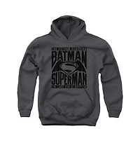 Batman V Superman Youth Title Fight Pull Over Hoodie / Hooded Sweatshirt