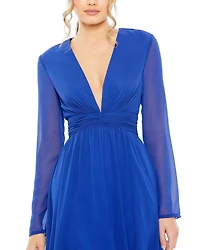 Women's Ieena Embellished Shoulder Blouson Sleeve Evening Gown