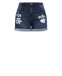 City Chic Plus Ripped Love Short
