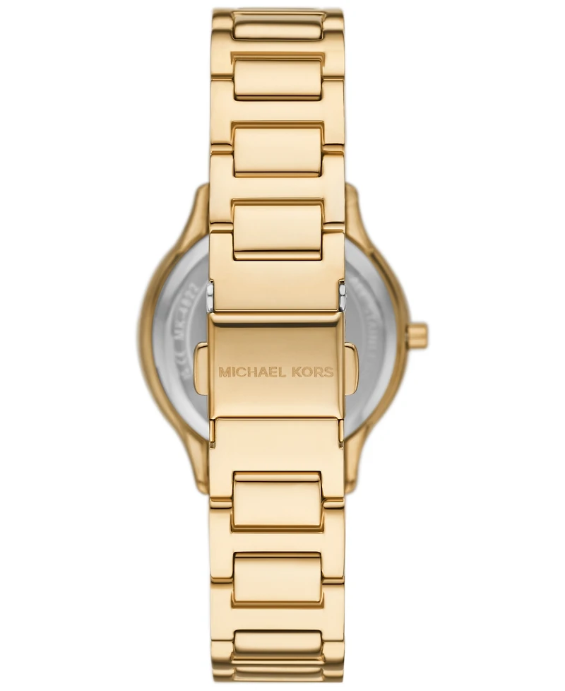 Michael Kors Women's Sage Three-Hand Gold-Tone Stainless Steel Watch 31mm