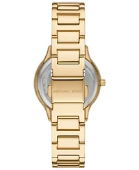 Michael Kors Women's Sage Three-Hand Gold-Tone Stainless Steel Watch 31mm