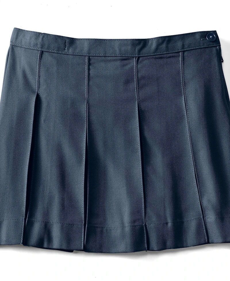 Lands' End Big Girls Box Pleat Skirt Above the Knee