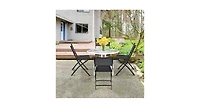 Slickblue Set of 4 Outdoor Camping Deck Garden Folding Chairs