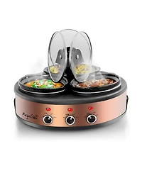 MegaChef Triple 1.5 Quart Slow Cooker and Buffet Server