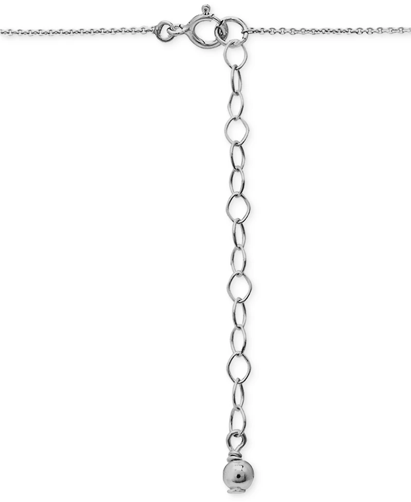 Giani Bernini Onyx & Cubic Zirconia Halo Pendant Necklace in 18k Gold-Plated Sterling Silver, 16" + 2" extender (Also in Dyed Howlite), Created for Ma