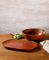 Bloomhouse 2 Piece Serving Platter Bowl Set, Service for 2