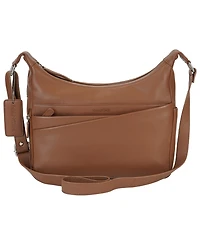 Mancini Pebble June Leather Crossbody Handbag