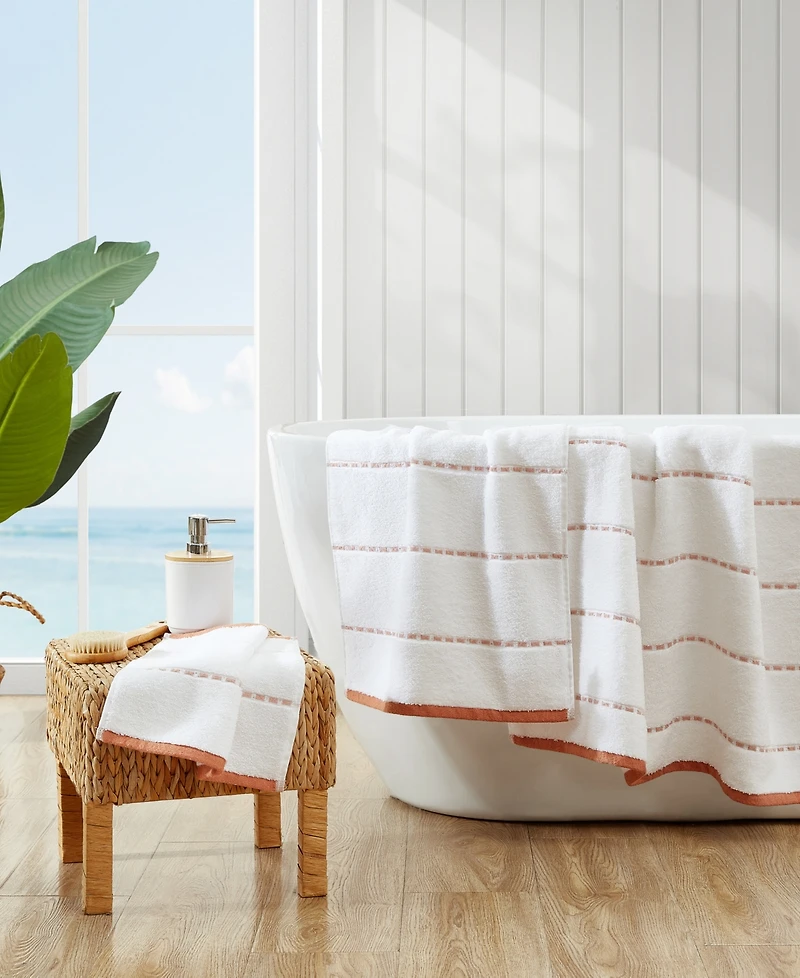 Tommy Bahama Home Ridley Solid Cotton Terry Quick Dry 3-Pc. Bath Towel Set