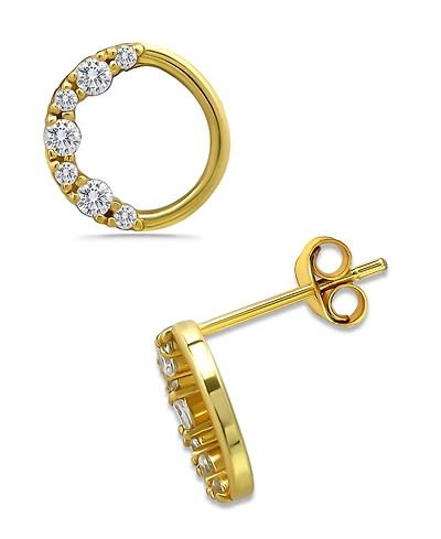 Giani Bernini Cubic Zirconia Circle Stud Earrings in Sterling Silver, Created for Macy's