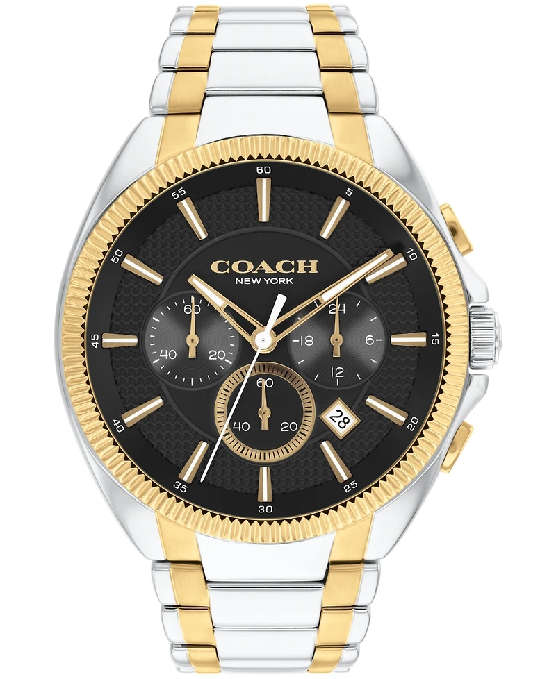 Coach Men's Jackson Two-Tone Stainless Steel Watch 45mm