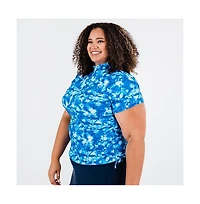 Calypsa Plus Half-Zip Adele Swim Top