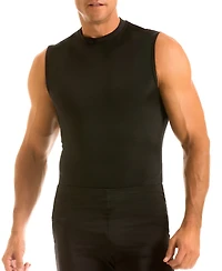 Instaslim Men's Activewear Hi-Neck Sleeveless Crewneck T-shirt