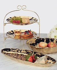Certified International Gold Coast 2 Tier Rack with 11" Plates