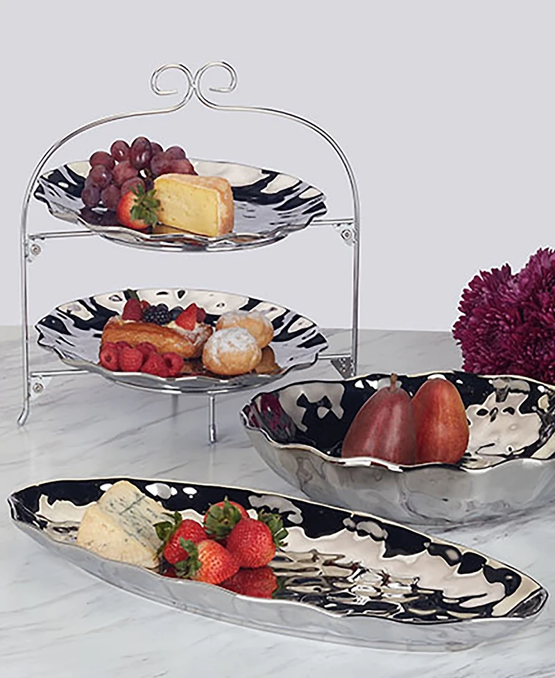 Certified International Silver Coast Oval Fish Platter
